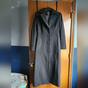 Anne Klein Classic Black Trench Coat